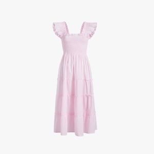 Hillhouse Home Ellie Nap Dress - Pink Swiss Dot